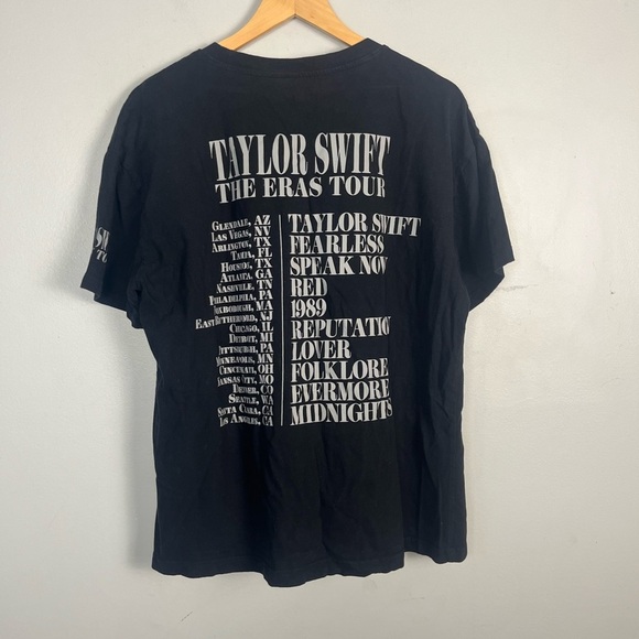 TAYLOR SWIFT Official Licensed THE ERAS TOUR Black T-Shirt Merchandise large - Picture 5 of 6